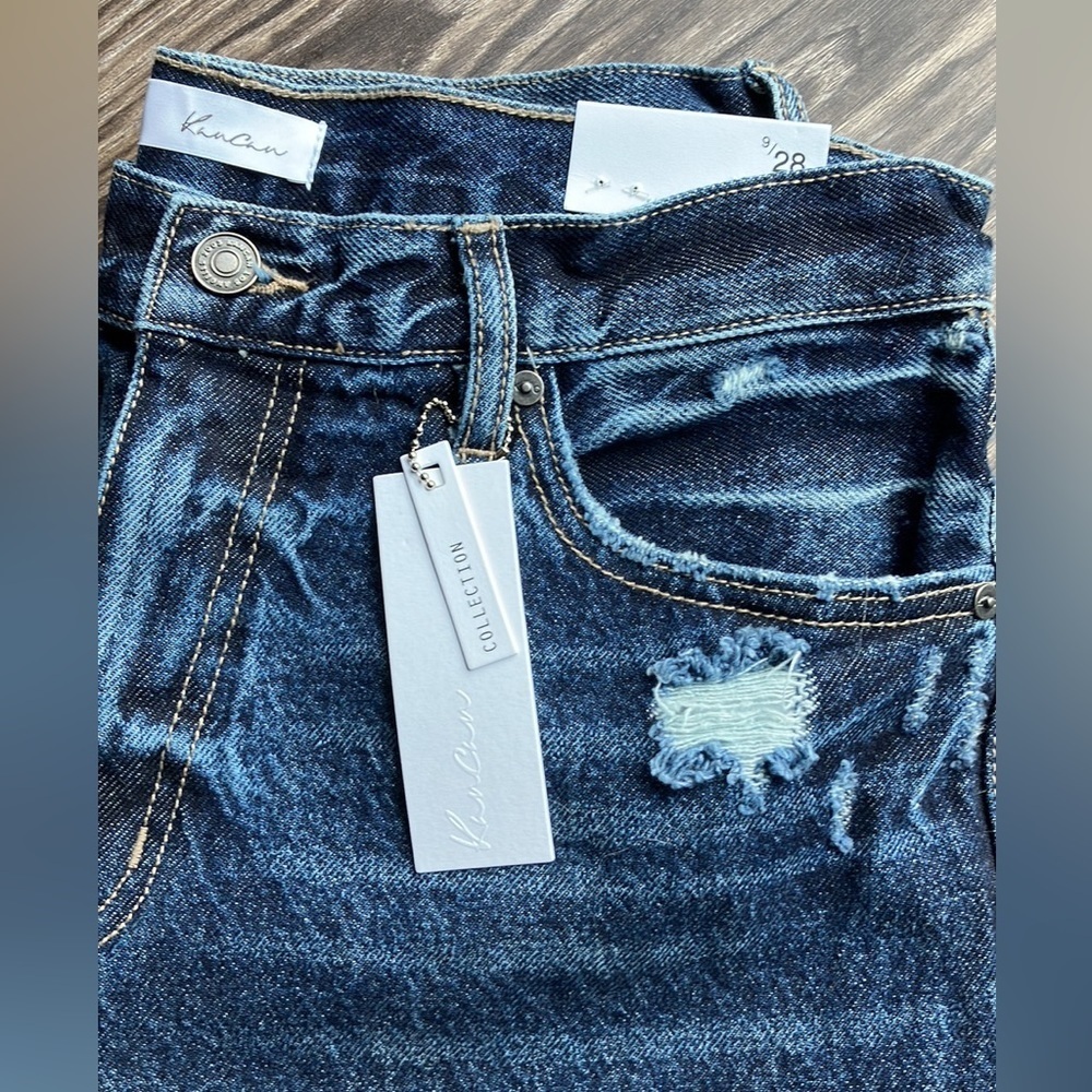KanCan Jeans Distressed Dark Wash Short 29x28 - Picture 2 of 7